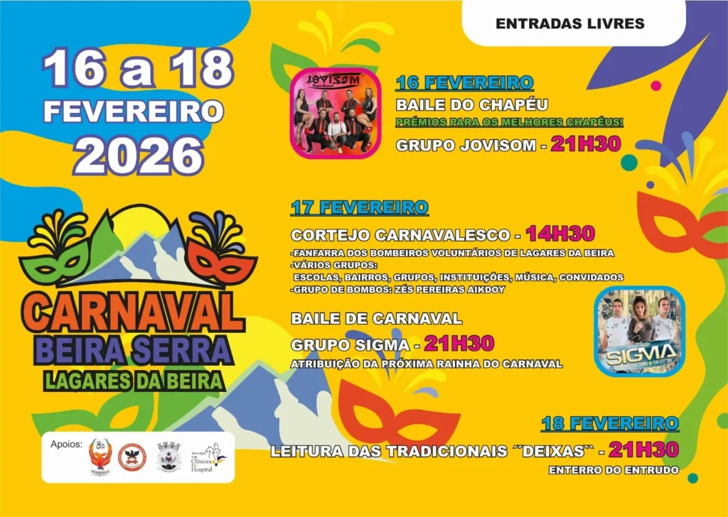 Carnaval de Lagares da Beira 2026