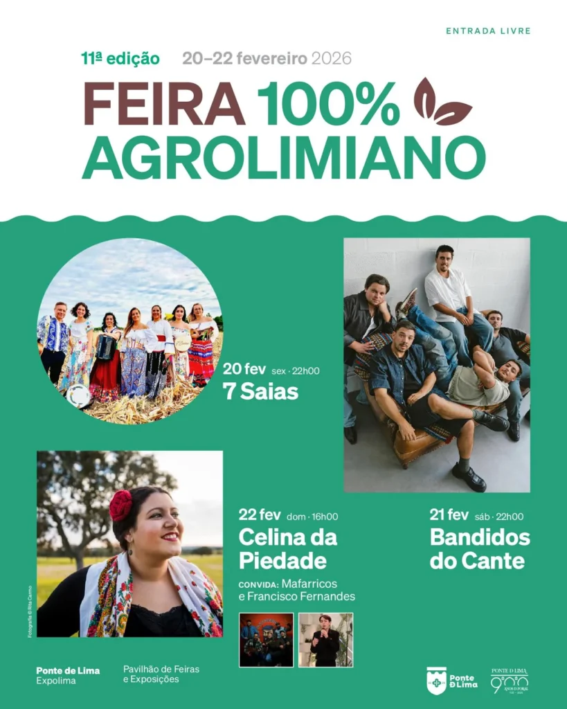 Feira 100% Agrolimiano 2026 em Ponte de Lima