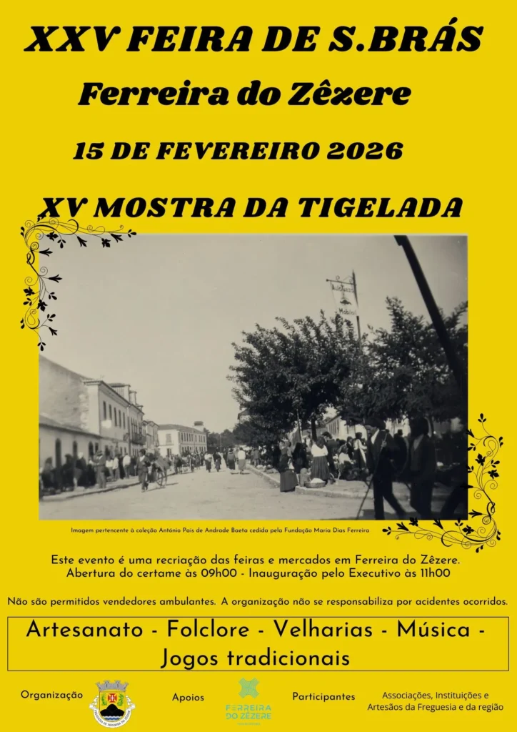 Feira de São Brás 2026 em Ferreira do Zêzere