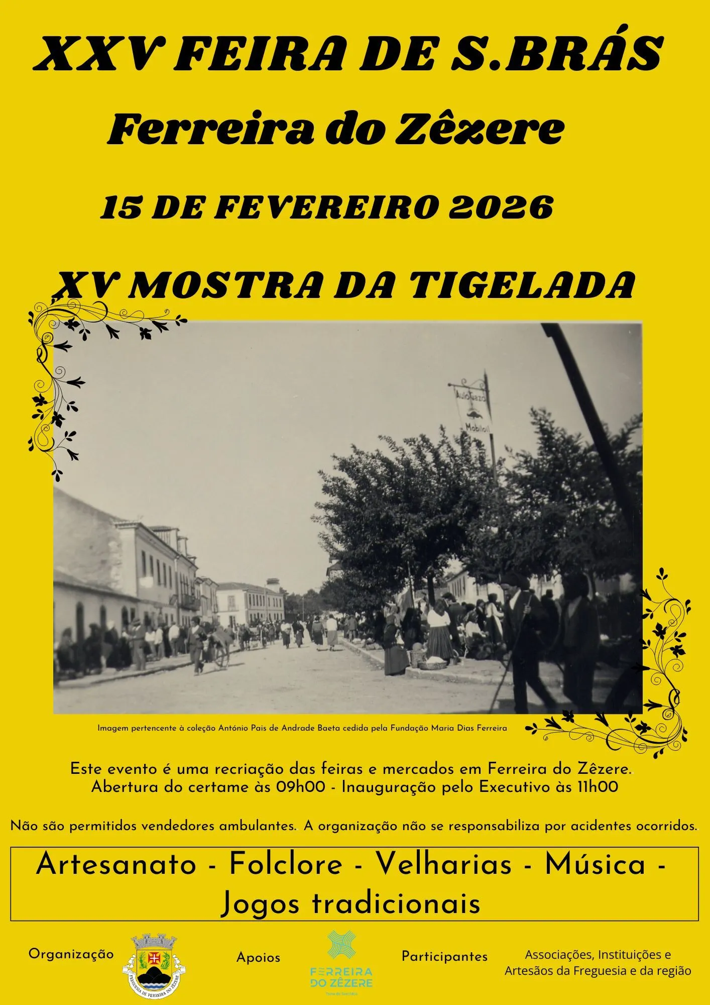 Feira de São Brás 2026 em Ferreira do Zêzere - Agenda de Concertos