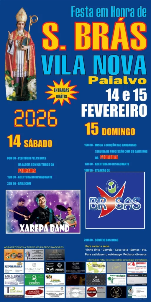 Festas de Paialvo (São Brás) 2026