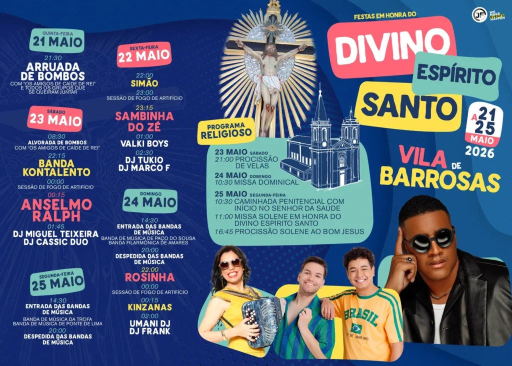 Festas de Barrosas (Divino Espírito Santo) 2026