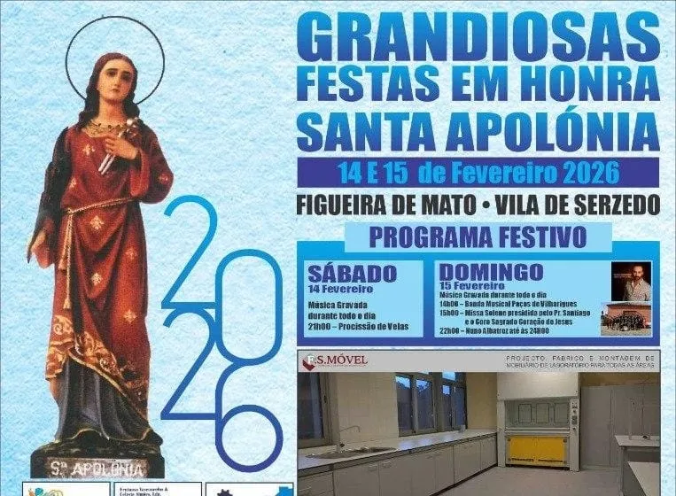 Festas de Santa Apolónia 2026 em Serzedo
