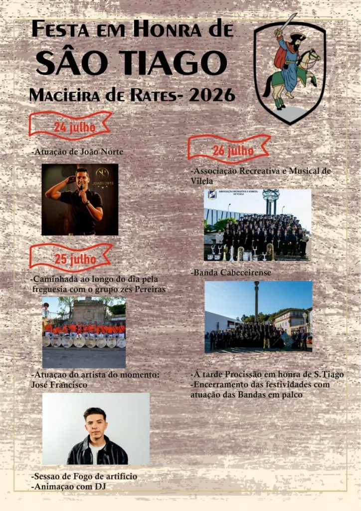 Festas de Macieira de Rates (São Tiago) 2026