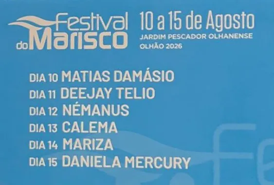 Festival do Marisco 2026 em Olhão