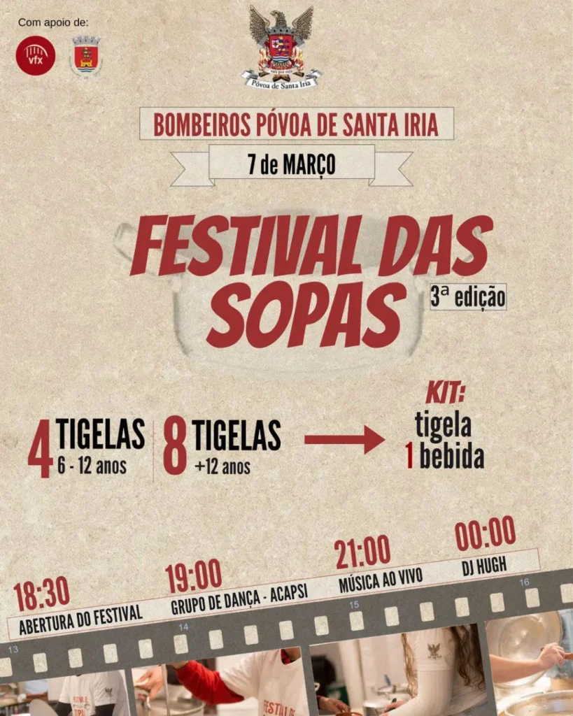 Festival das Sopas dos Bombeiros da Póvoa de Santa Iria 2026