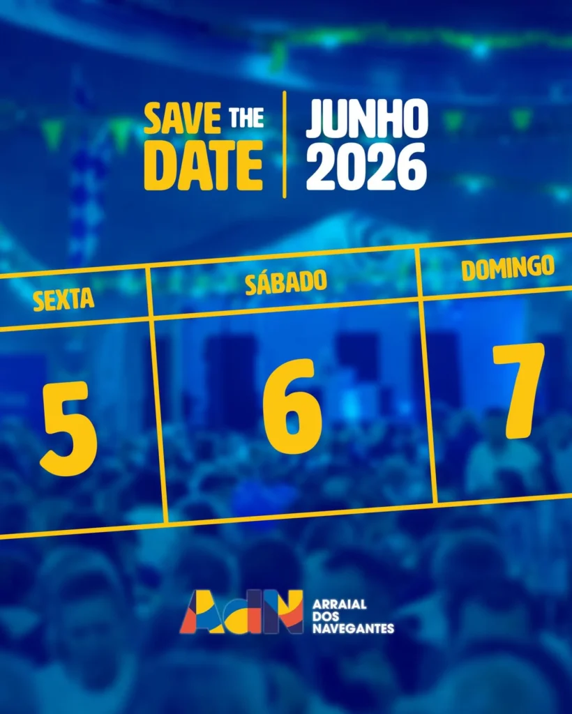 Arraial dos Navegantes 2026 em Parque das Nações