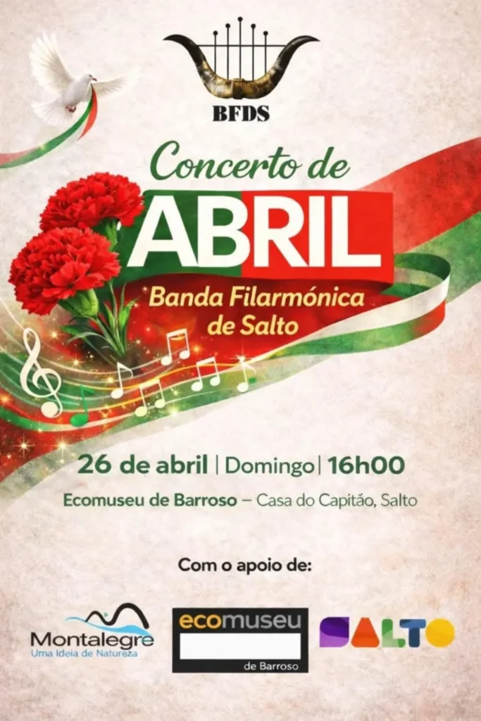 Concertos do 25 de Abril 2026 em Montalegre