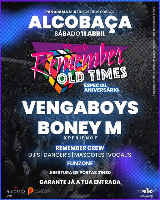 Concerto de Vengaboys 2026 em Alcobaça