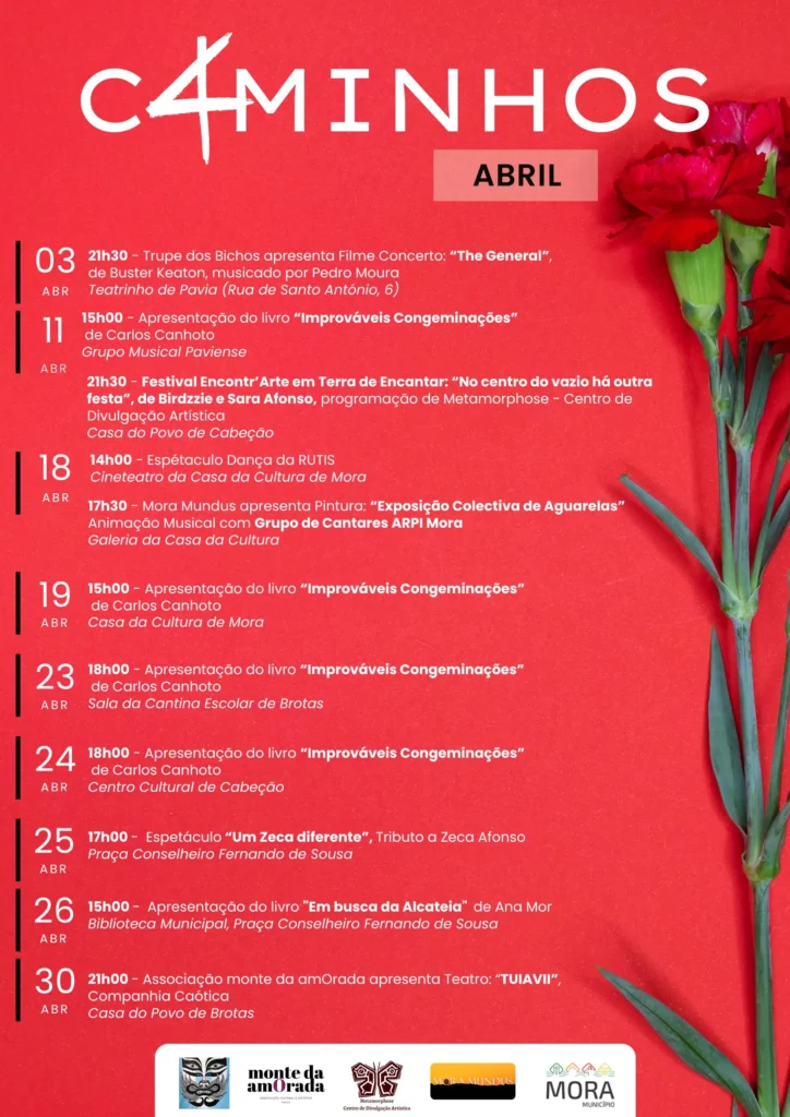 Concertos do 25 de Abril 2026 em Mora