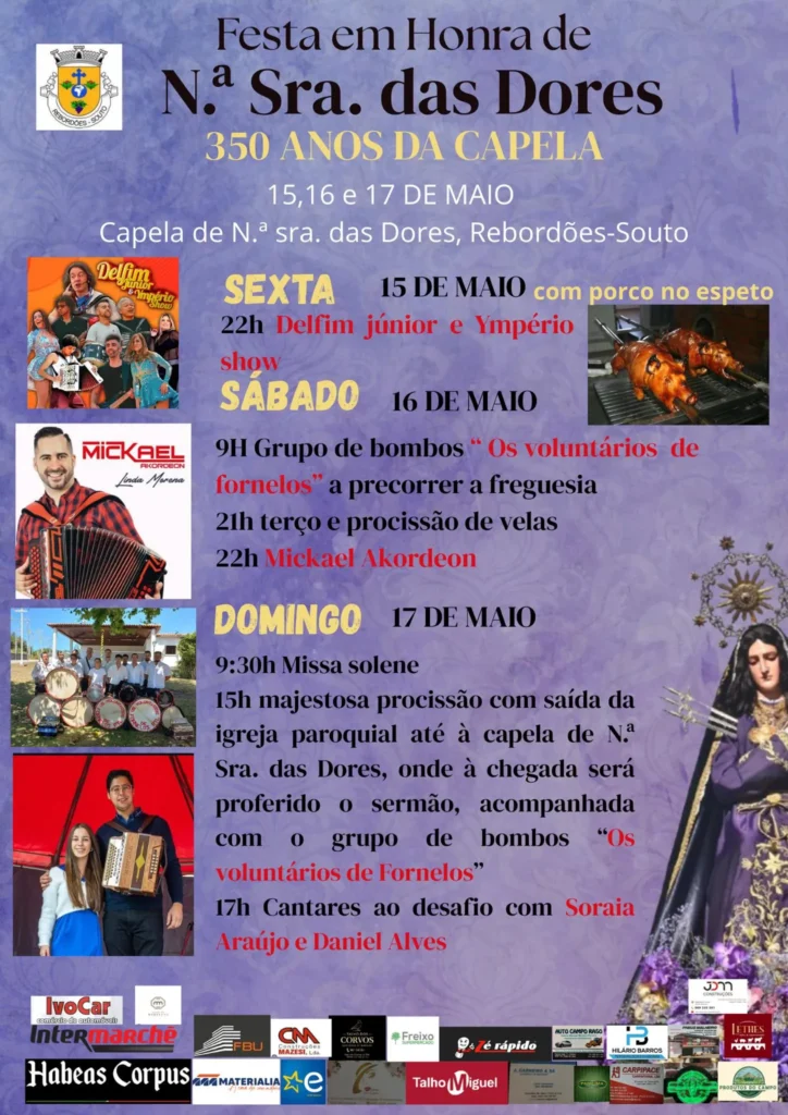 Festas de Rebordões - Souto (Senhora das Dores) 2026