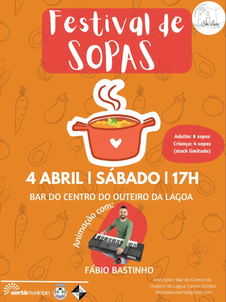 Festival de Sopas 2026 em Outeiro da Lagoa