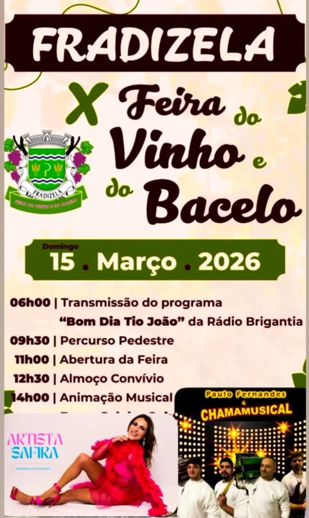 Feira do Vinho e do Bacelo 2026 em Fradizela