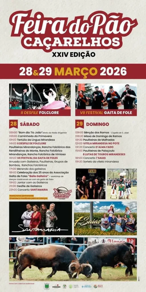 Feira do Pão 2026 em Caçarelhos