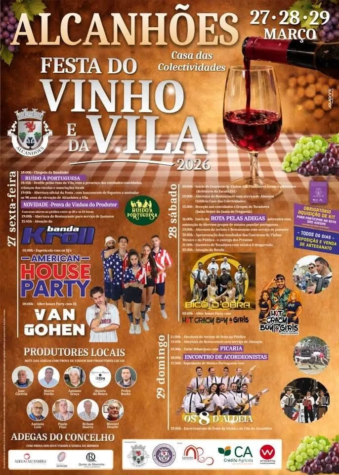 Festas do Vinho 2026 em Alcanhões