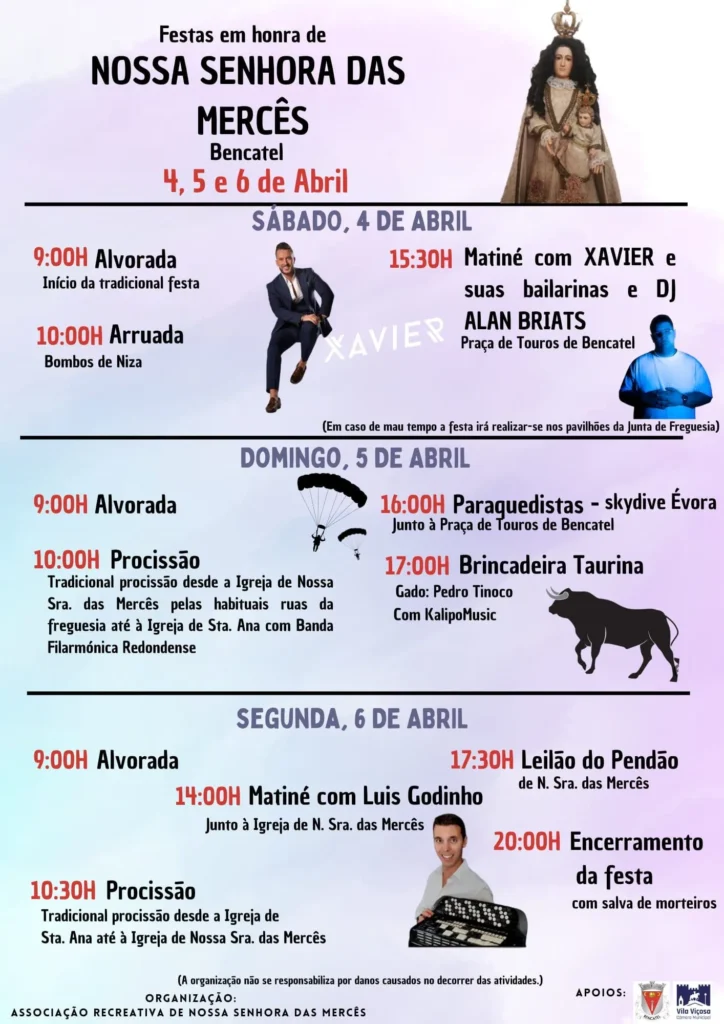 Festas de Bencantel (Senhora das Mercês) 2026