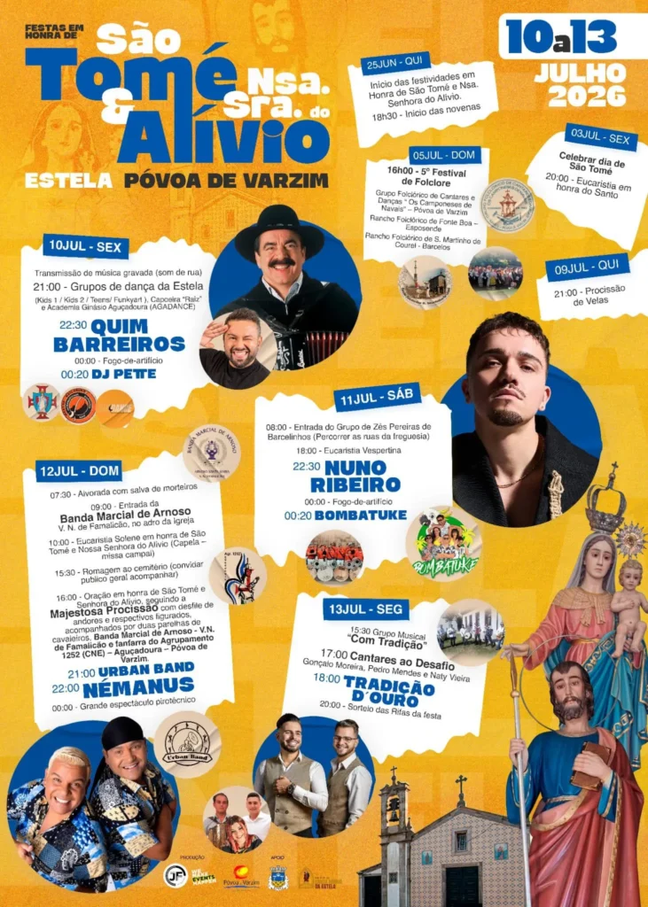 Festas de Estela, Póvoa de Varzim (São Tomé) 2026