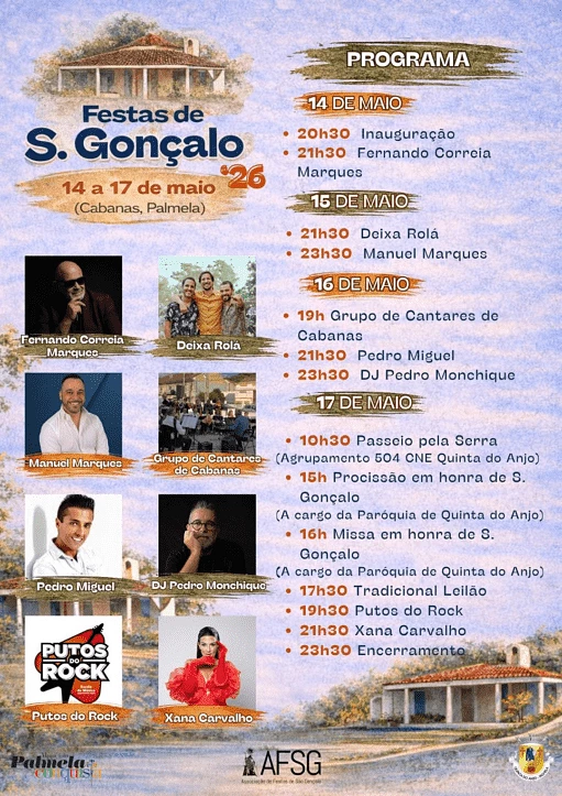 Festas de Cabanas, Palmela (São Gonçalo) 2026
