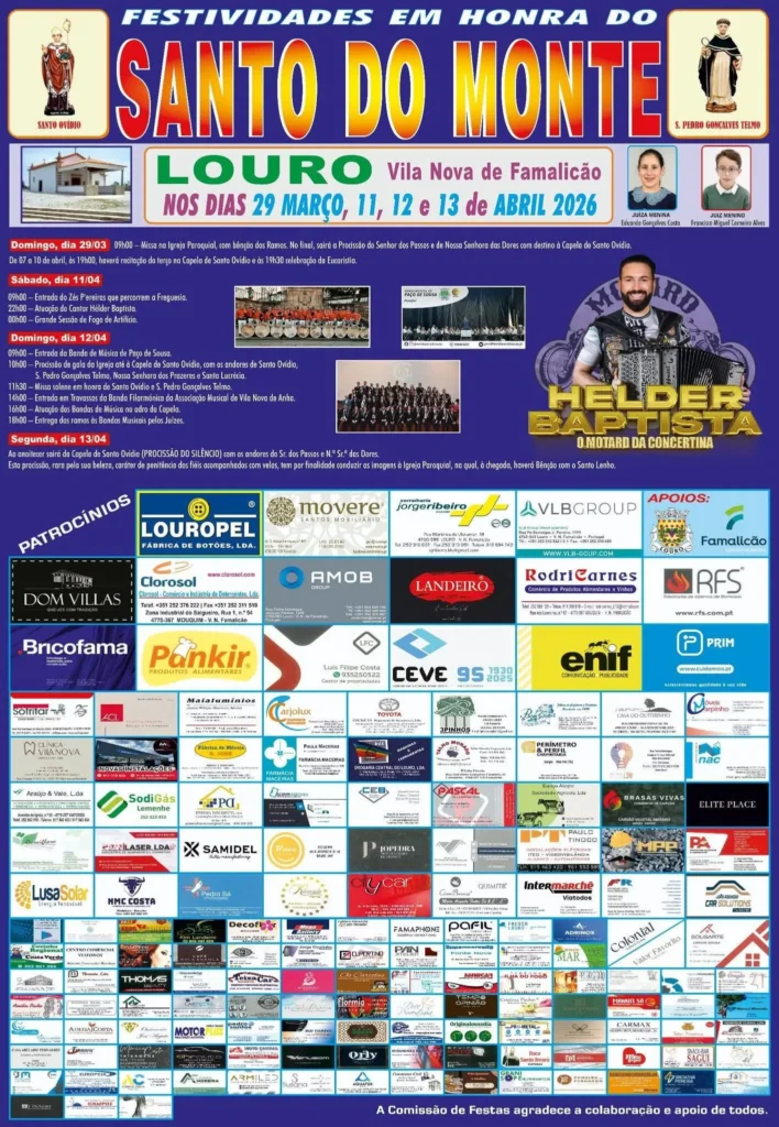 Festas de Louro, Vila Nova de Famalicão (Santo do Monte) 2026