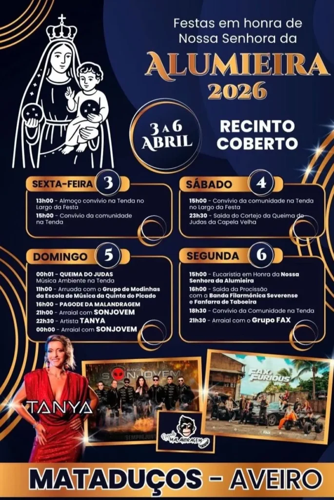 Festas de Mataduços, Aveiro (Senhora da Alumieira) 2026