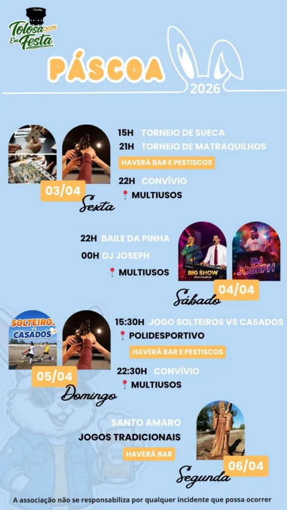 Festas de Tolosa (Páscoa) 2026