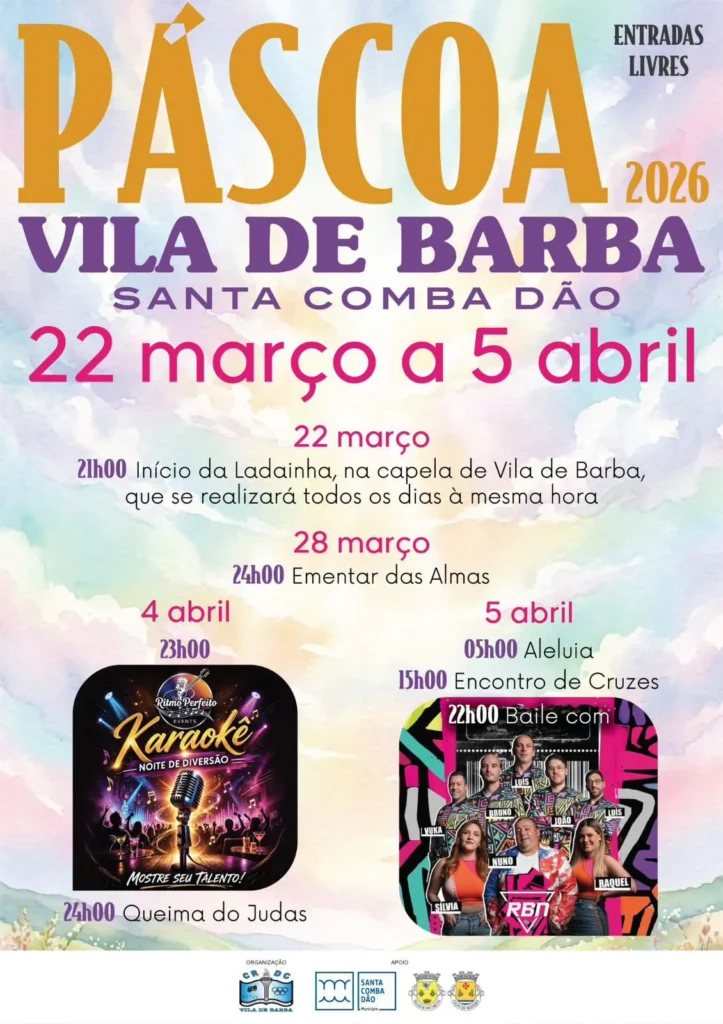 Festas de Vila de Barba, Santa Comba Dão (Páscoa) 2026