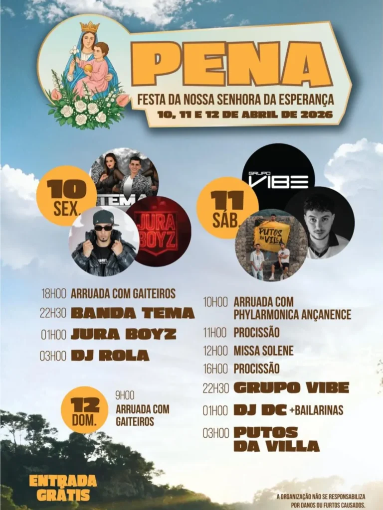 Festas de Pena, Góis (Senhora da Esperança) 2026