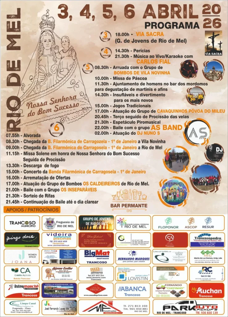 Festas de Rio de Mel (Senhora do Bom Sucesso) 2026