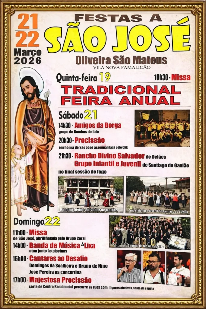 Festas de Oliveira São Mateus (São José) 2026