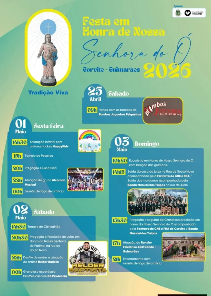 Festas de Corvite, Guimarães (Senhora do Ó) 2026