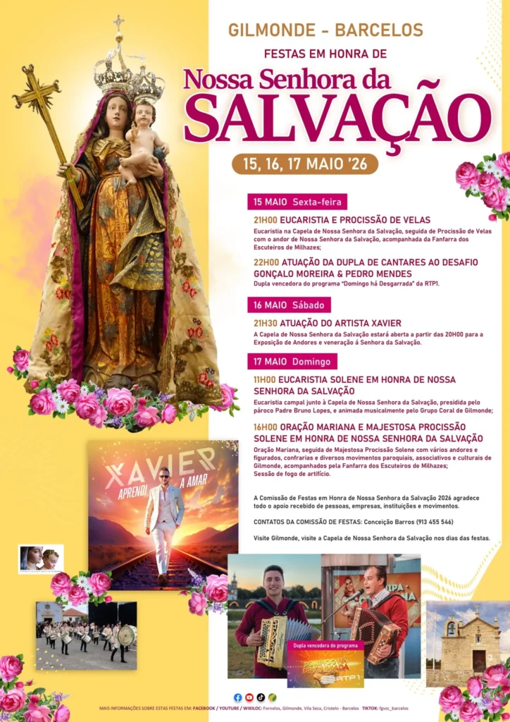 Festas de Gilmonde, Barcelos (Senhora da Salvação) 2026