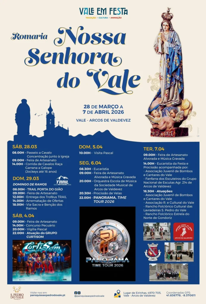 Festas de Vale, Arcos de Valdevez (Senhora do Vale) 2026