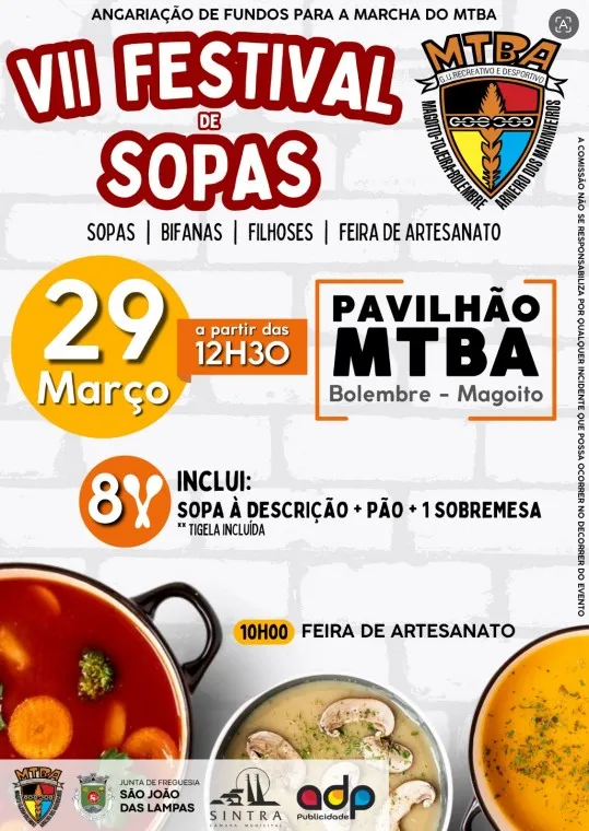 Festival de Sopas 2026 em Arneiro dos Marinheiros