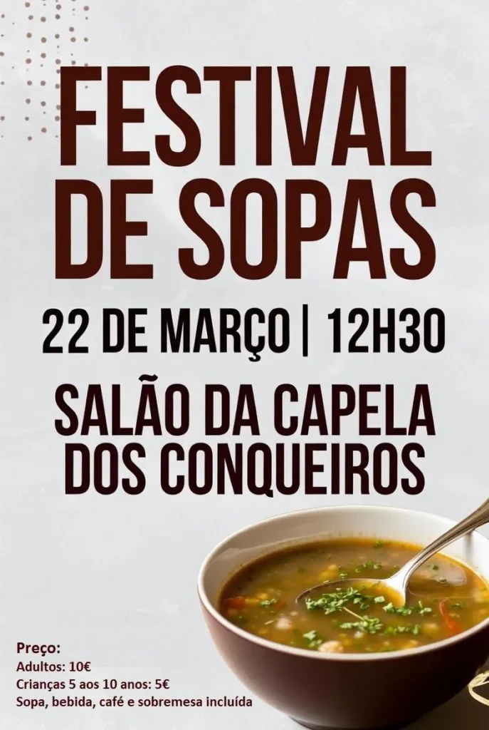 Festival de Sopas 2026 em Conqueiros