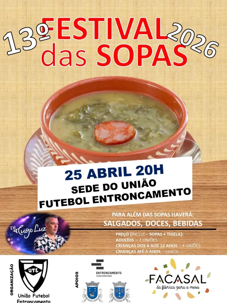 Festival das Sopas 2026 em Entroncamento