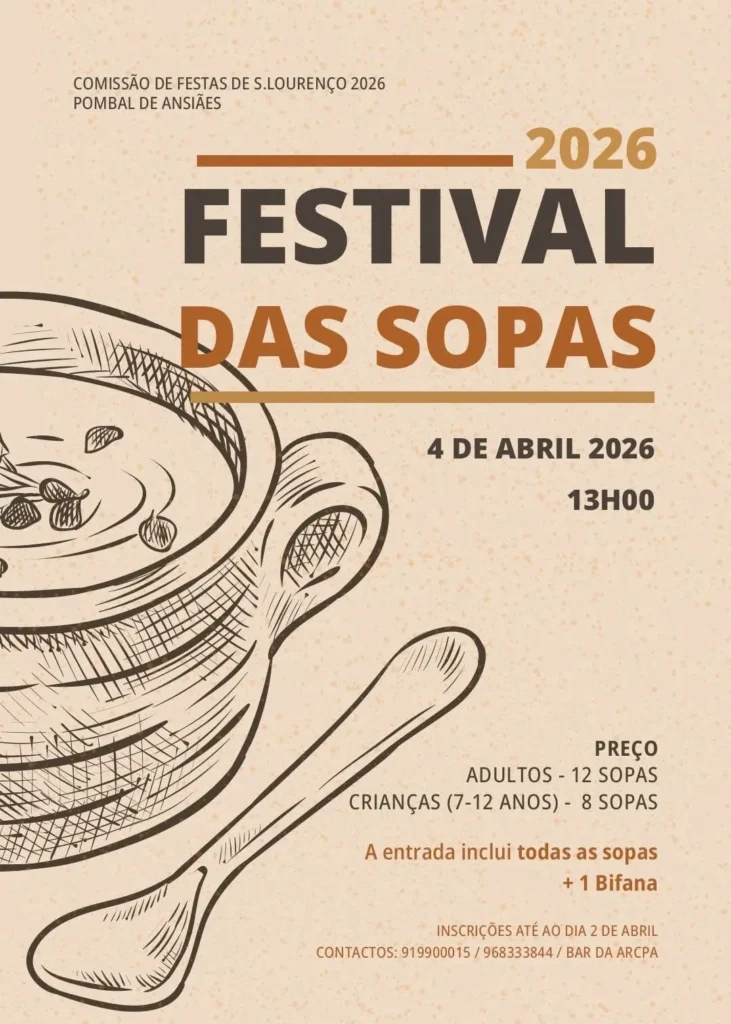 Festival das Sopas 2026 em Pombal de Ansiães
