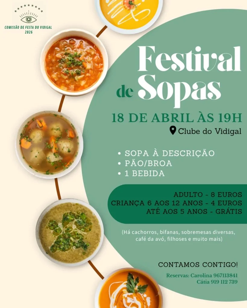 Festival das Sopas 2026 em Vidigal