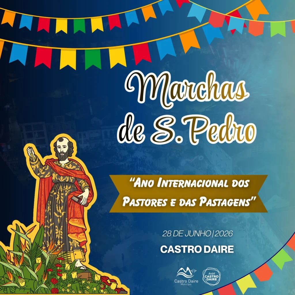 Marchas de São Pedro 2026 em Castro Daire