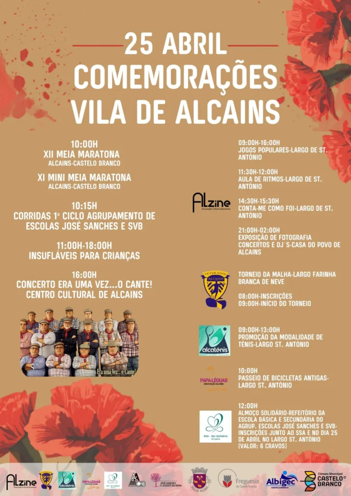 Concertos do 25 de Abril 2026 em Alcains