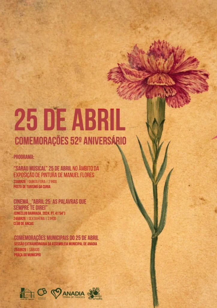 Concertos do 25 de Abril 2026 em Anadia
