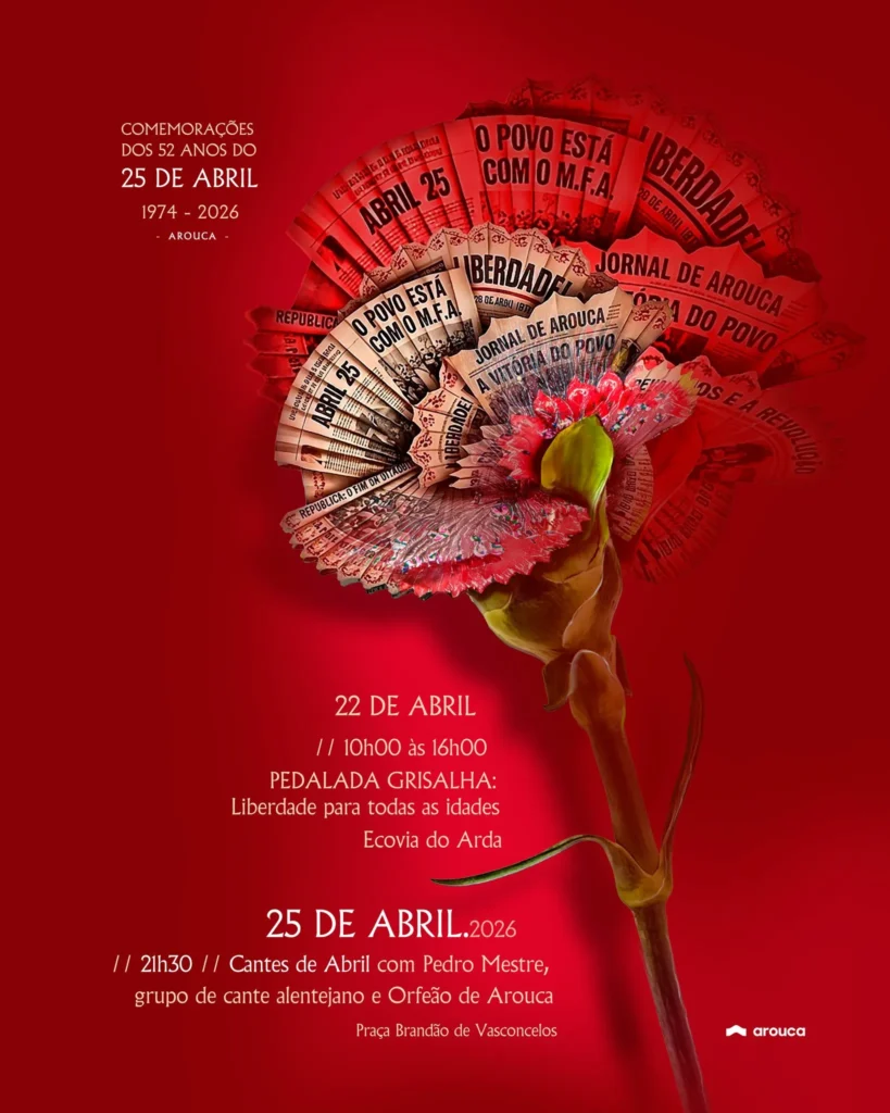 Concertos do 25 de Abril 2026 em Arouca