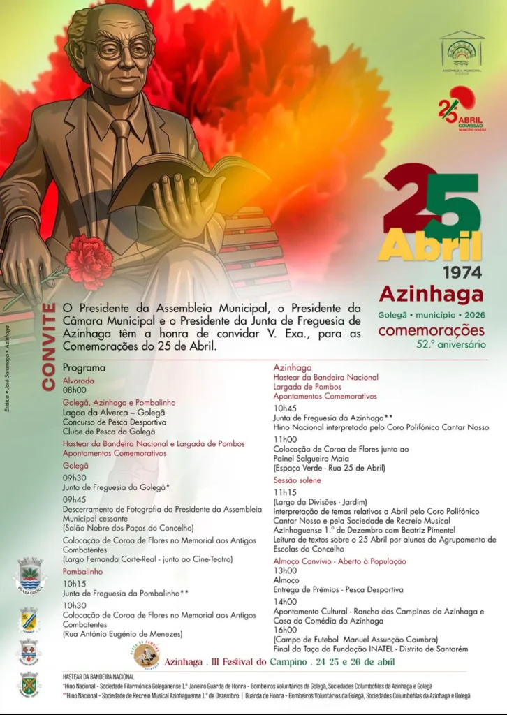 Concertos do 25 de Abril 2026 em Azinhaga