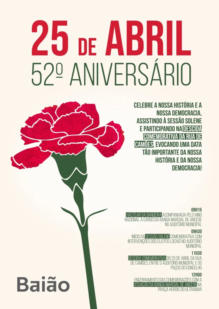 Concertos do 25 de Abril 2026 em Baião