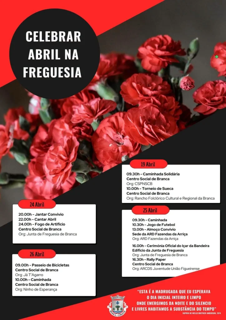 Concertos do 25 de Abril 2026 em Branca