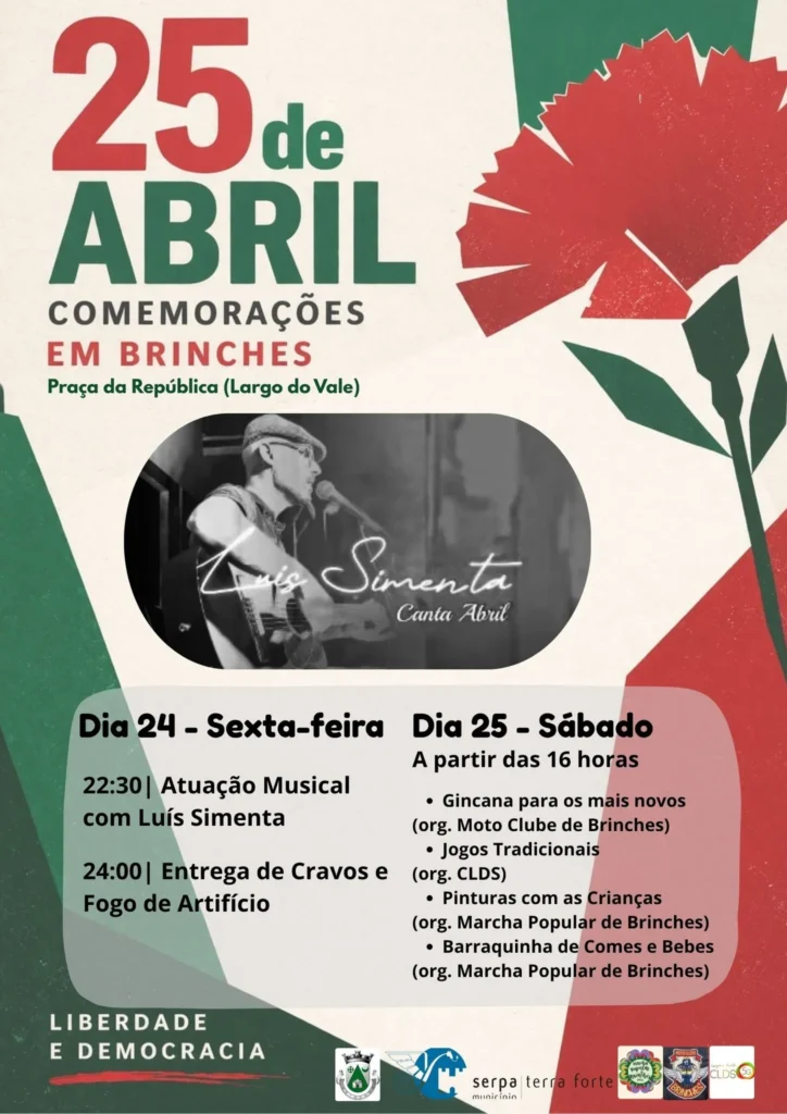 Concertos do 25 de Abril 2026 em Brinches