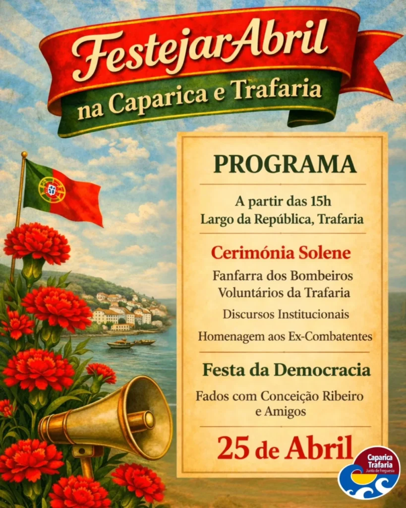 Concertos do 25 de Abril 2026 em Caparica