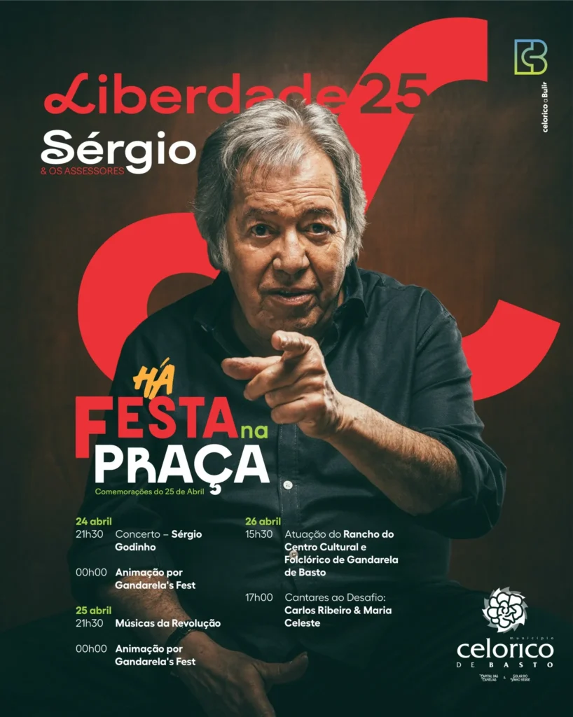 Concertos do 25 de Abril 2026 em Celorico de Basto