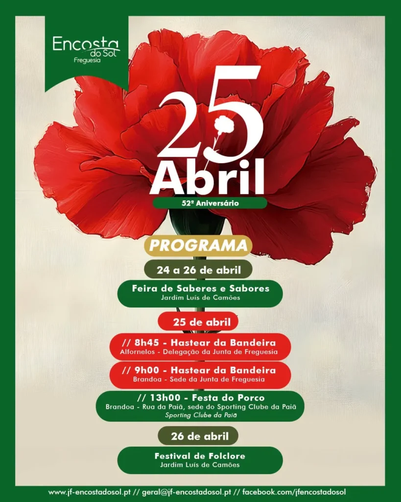 Concertos do 25 de Abril 2026 em Encosta do Sol