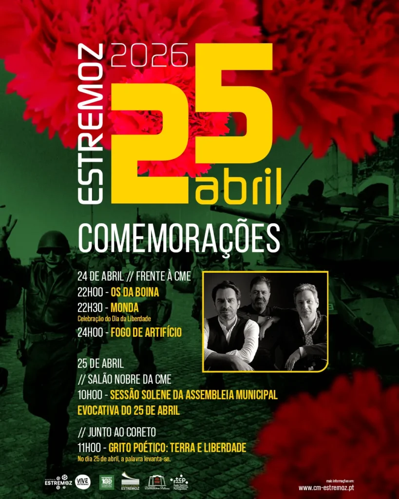 Concertos do 25 de Abril 2026 em Estremoz
