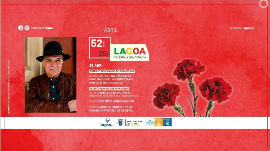 Concertos do 25 de Abril 2026 em Lagoa